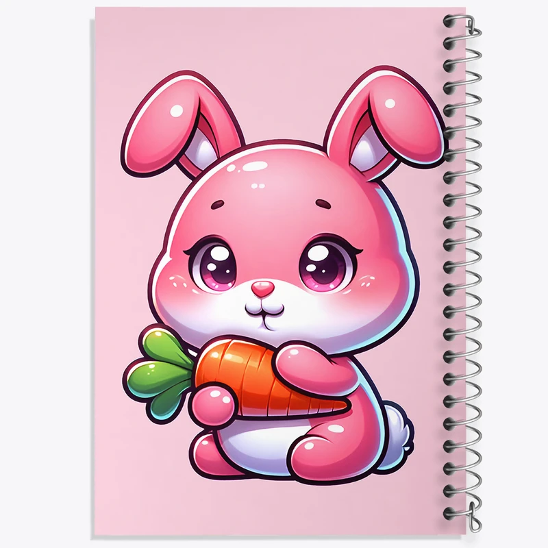 دفتر مشق 50 برگ خندالو طرح خرگوش بامزه کد F7729