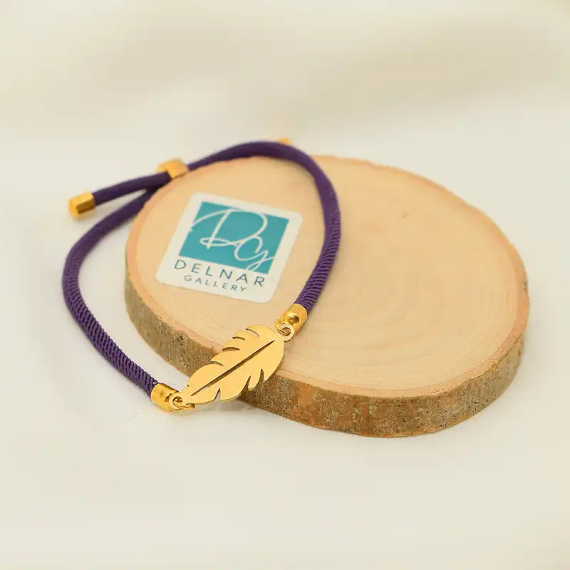 دستبند زنانه دلنار گالری مدل آسانسوری کنفی پر