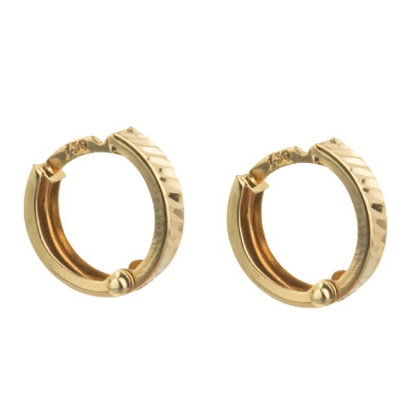 گوشواره حلقه ای طلا 18 عیار زنانه دوست خوب مدل 509 -  - 8