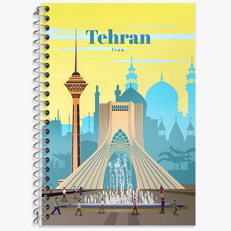 دفتر نت موسیقی 50 برگ خندالو طرح تهران (Tehran) کد F6327