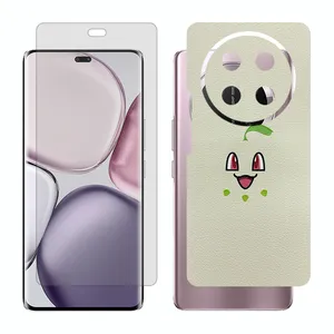 Glass Together model matte screen protector suitable for Honor X9c mobile phone with back cover sticker