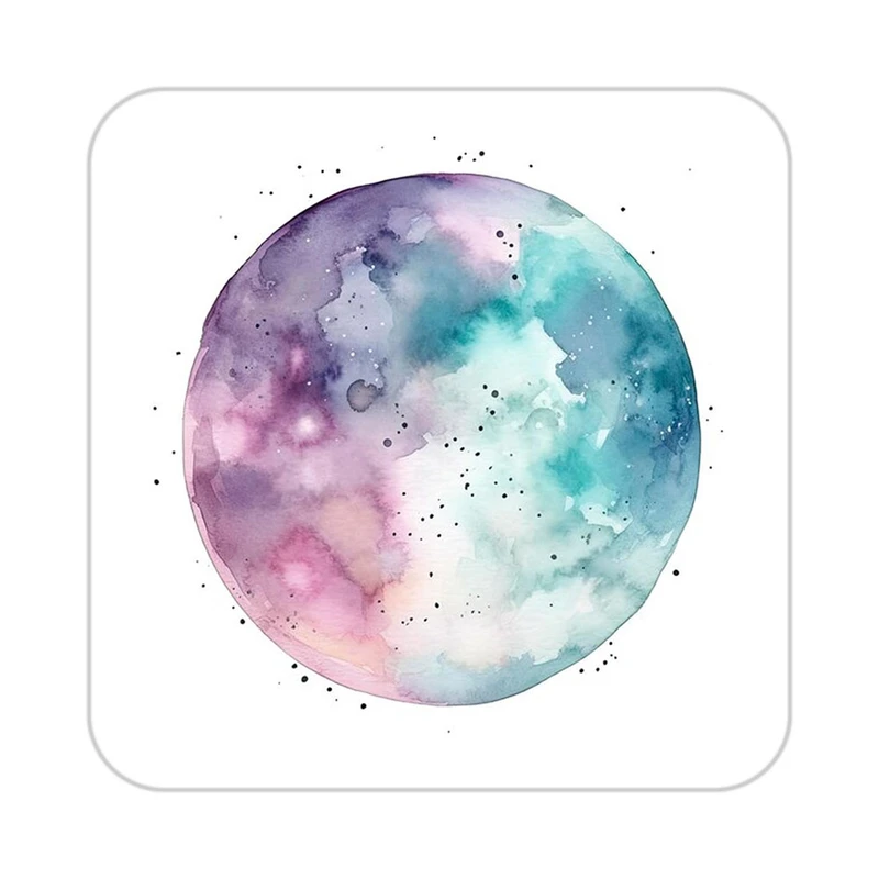 زیر لیوانی کاکتی طرح ماه و ستاره مدل mp52974