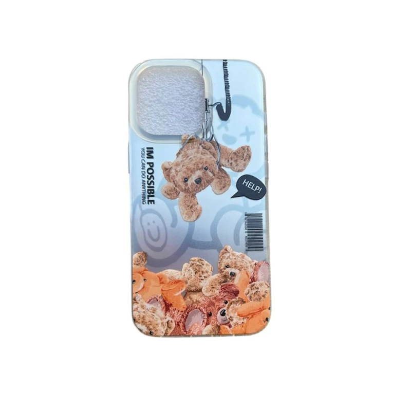 کاور مدل هولوگرامی طرح خرس کد bear45 مناسب برای گوشی موبایل اپل Iphone 13 pro