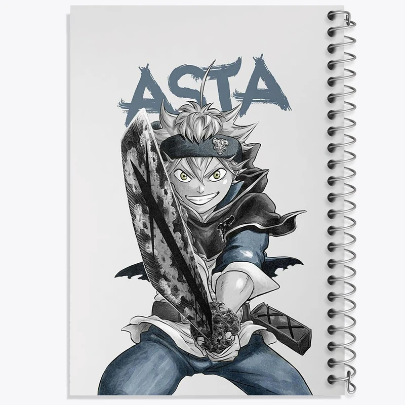 دفتر مشق 50 برگ خندالو مدل Black Clover  کد 10253