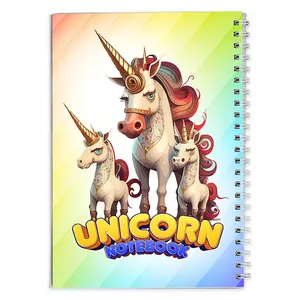  دفتر مشق 50 برگ مدل یونی کورن کد Note-Uni-04