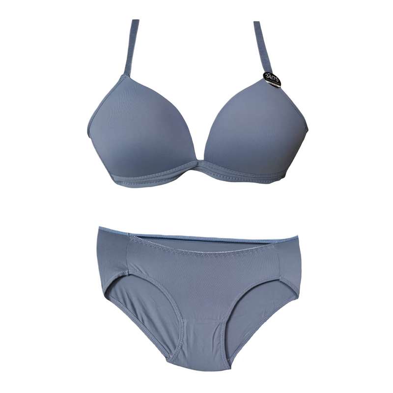 ست شورت و سوتین زنانه مدل 234 بدون فنر رنگ فیلی