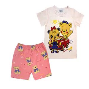 ست تی شرت و شلوارک دخترانه مدل Frends کد SSKB014