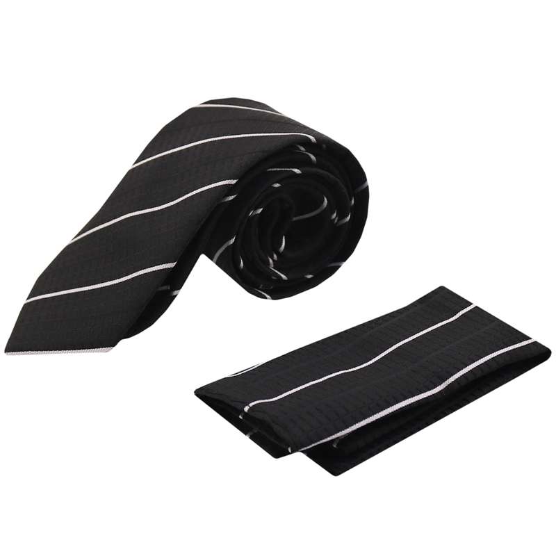ست کراوات و دستمال جیب مردانه مدل PJ-109461