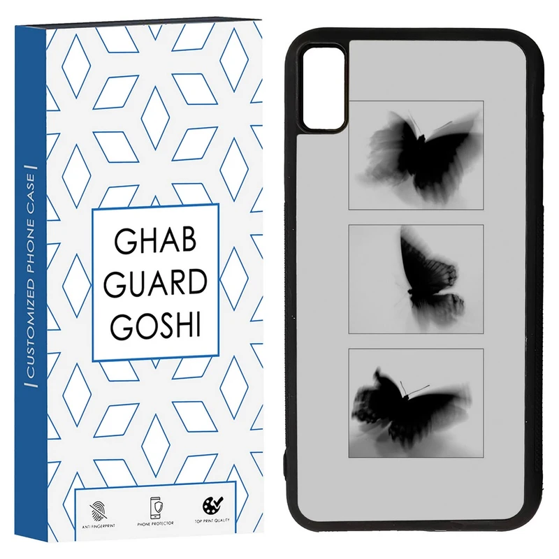 کاور قاب گارد گوشی طرح پروانه کد TPU-178 مناسب برای گوشی موبایل اپل Iphone XS MAX/ .X MAX