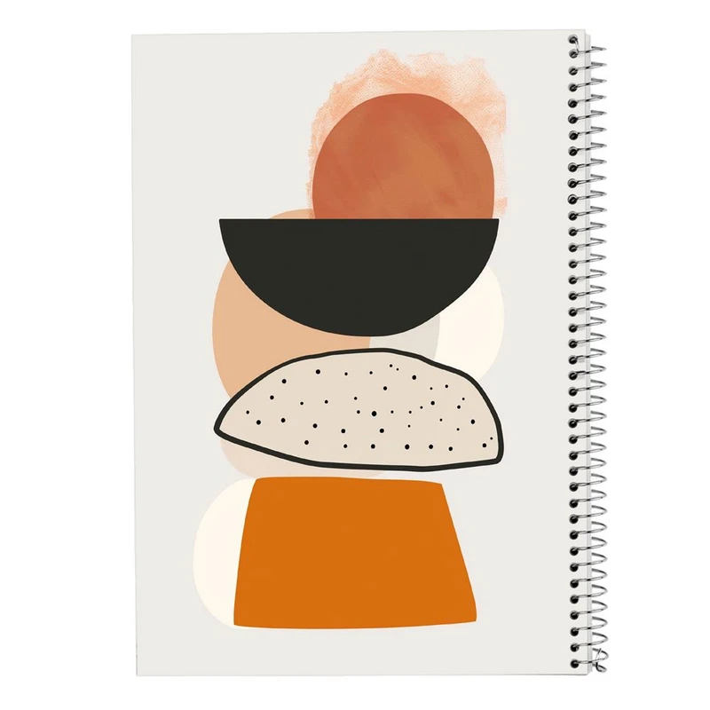 دفتر ژورنال نویسی 50 برگ مدوپد مدل نقطه ای طرح اشکال فانتزی کد DF16226