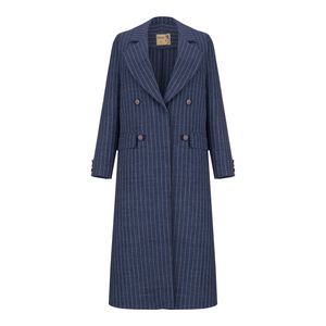 مانتو زنانه السانا مدل تایلان کد 216104 رنگ سورمه ای