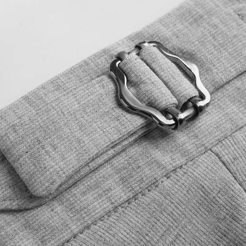 شلوار مردانه کروم مدل پارچه ای سگک دار 2422502