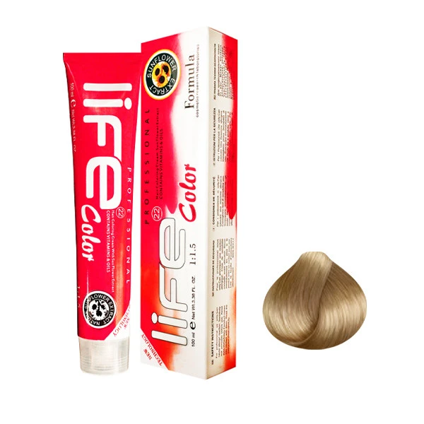 رنگ مو لایف شماره 8.0 حجم 100 میلی لیتر رنگ بلوند