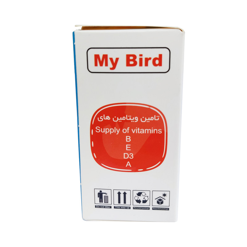 مکمل مینرال پرندگان مای برد مدل ویتامینه و معدنی وزن 110 گرم بسته 2عددی