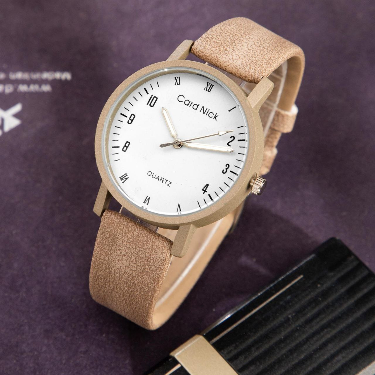 ساعت مچی عقربه ای مدل چرمی ساده 03 ساعت مچی عقربه ای مدل چرمی ساده 03