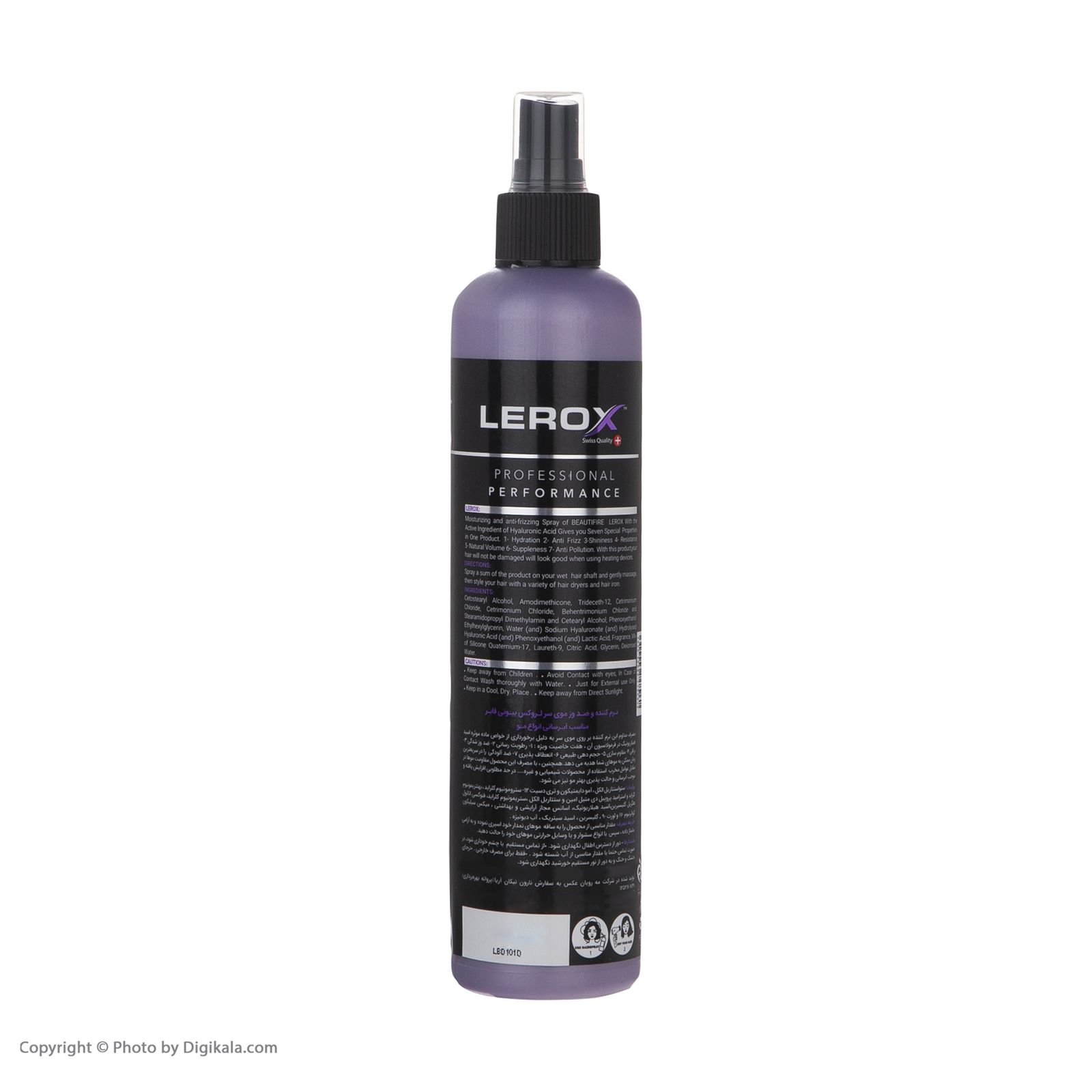 اسپری نرم کننده و ضد وزی موی سر لروکس مدل بیوتی فایر حجم 300 میلی لیتر  -  - 4