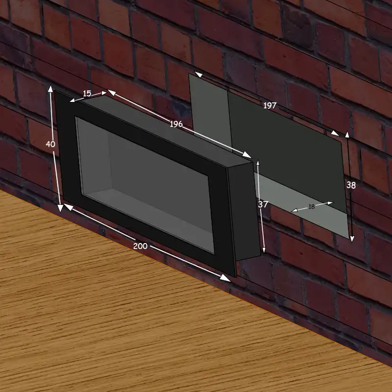 شومینه برقی شومینه تیموری اصل مدل E200-L2