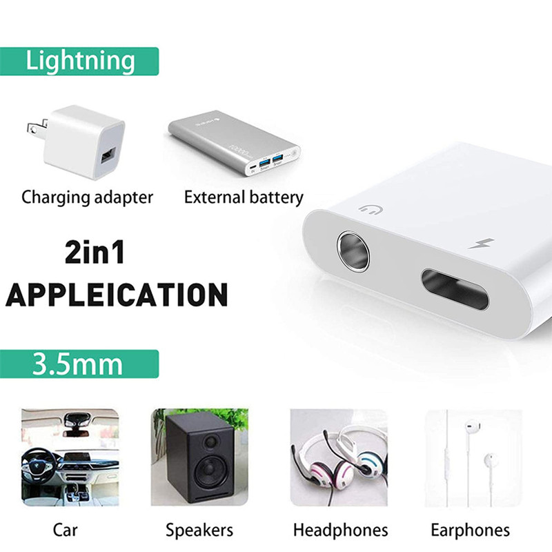 مبدل لایتنینگ به لایتنینگ/ AUX کد 9986
