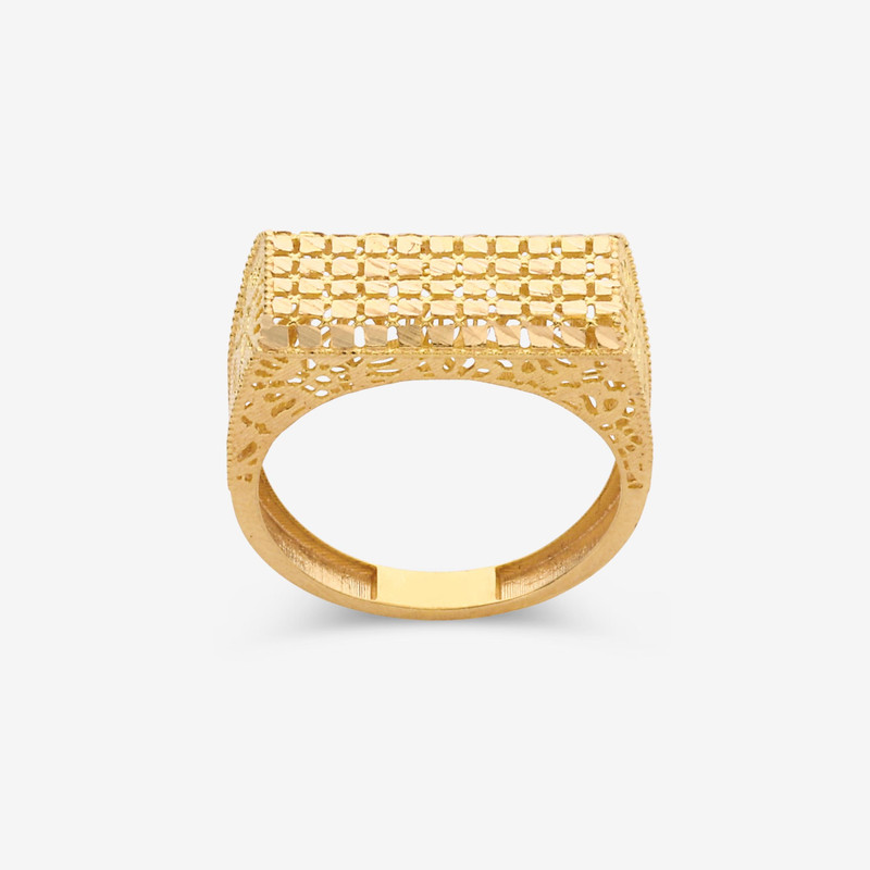 انگشتر طلا 18 عیار زنانه طلای صداقت مدل 043 سایز 53