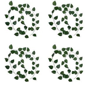 گل مصنوعی مدل ریسه 36 برگ پتوس بسته 4 عددی