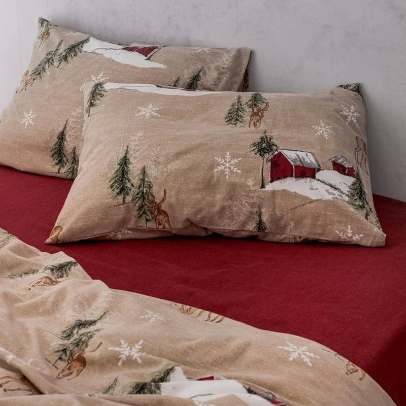سرویس روتختی مادام کوکو مدل Charlen Flannel دو نفره 4 تکه