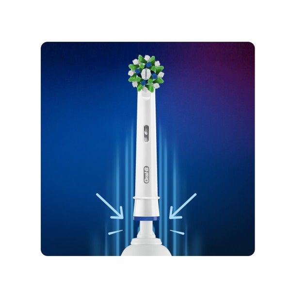 سری یدک مسواک برقی اورال-بی مدل Cross Action Clean Maximiser بسته 4 عددی -  - 3