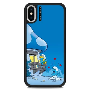 AKAM AMC-WAXSM-SMURFS-4 Cover For Apple iPhone Xs Max