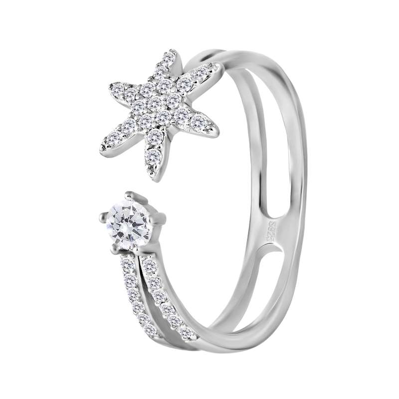 انگشتر نقره زنانه اقلیمه کد AN60