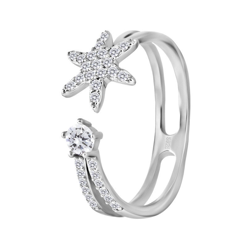 انگشتر نقره زنانه اقلیمه کد AN60