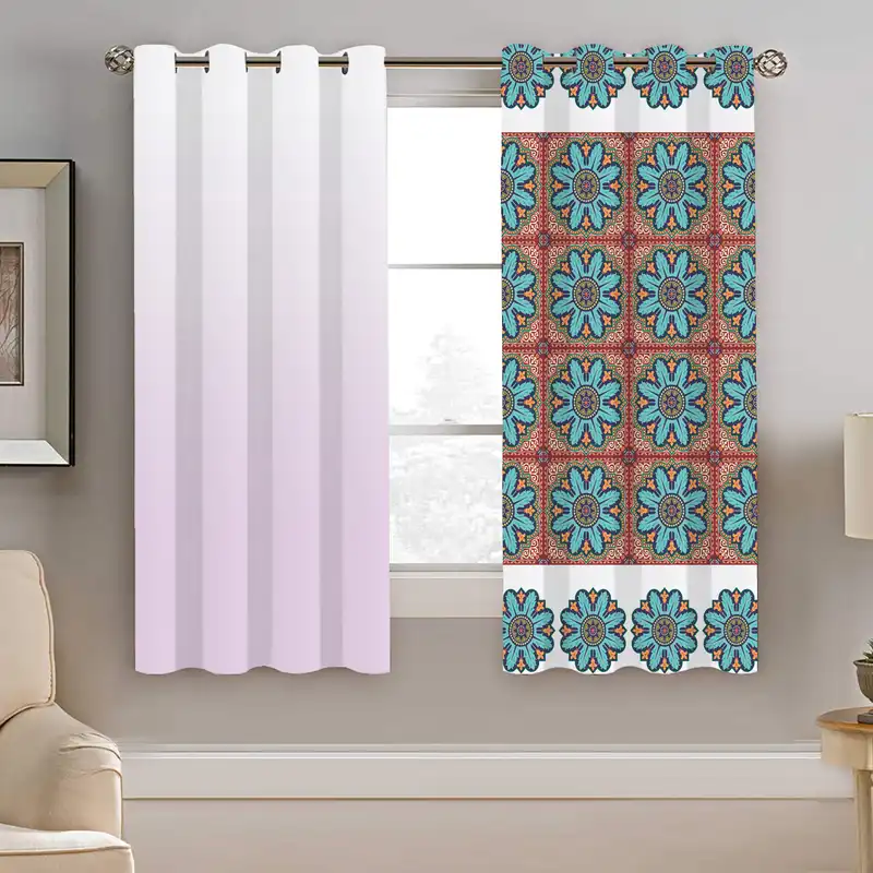 پرده نیروانا طرح سنتی مدل مخمل کد 4020 سایز 140×200 سانتی متر