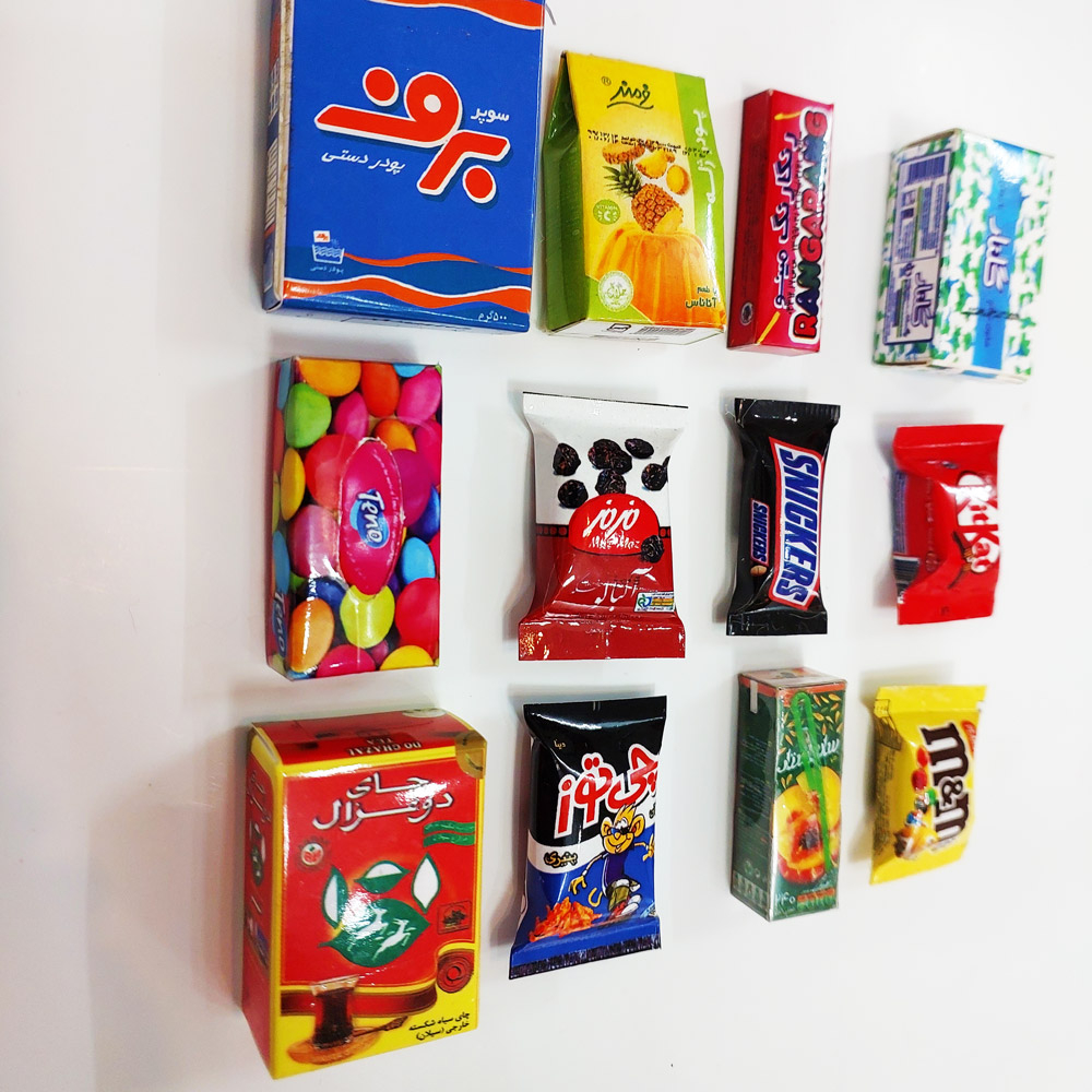 مگنت یخچال مینی باز کد 0016 مجموعه 12 عددی