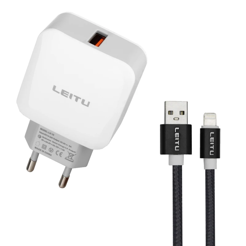 شارژر دیواری لیتو مدل LH-15 18W به همراه کابل تبدیل لایتنینگ