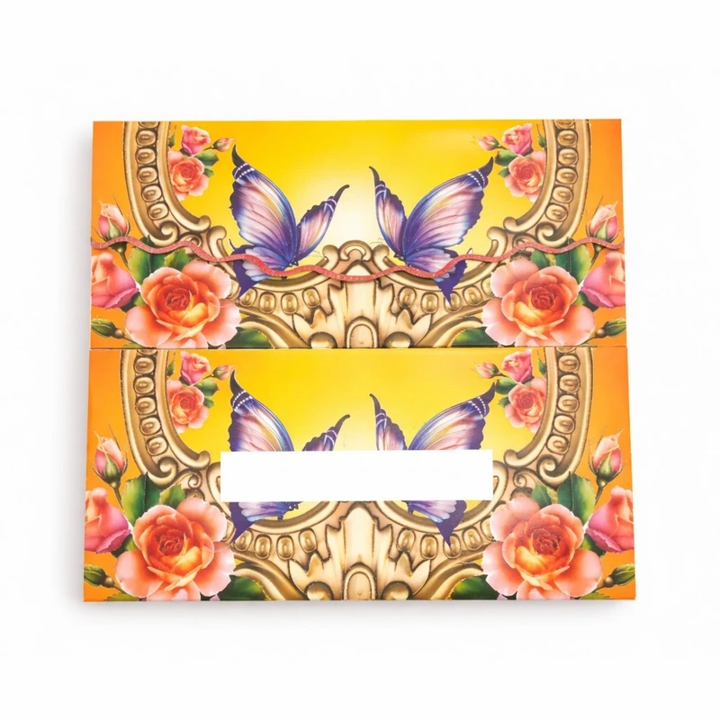 پاکت پول مدل پروانه گلی بسته 5 عددی