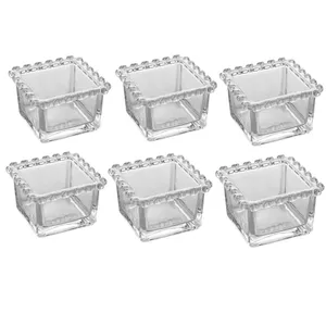 پیاله مدل دسر خوری مربع طرح لاو love کد 779 بسته شش عددی