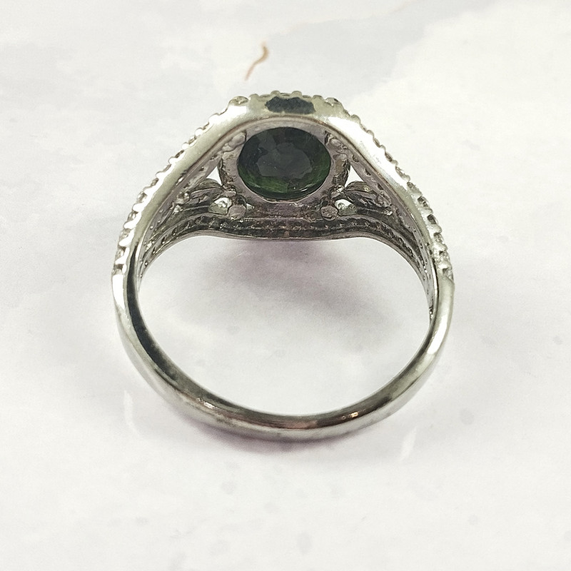 انگشتر نقره زنانه سلین کالا مدل زمرد کد 64