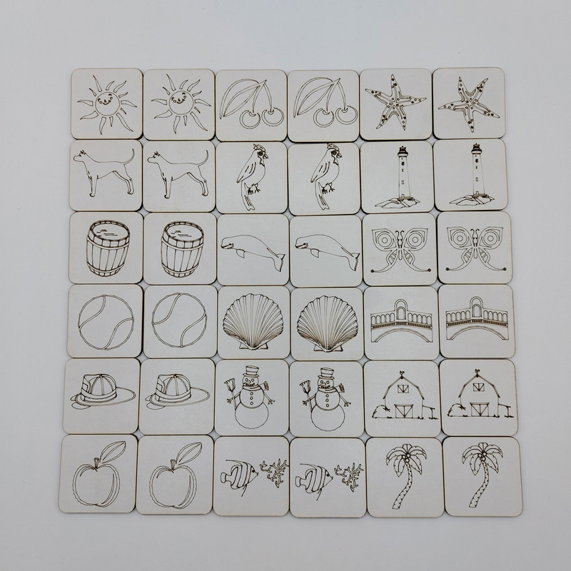 بازی آموزشی اطلس آبی مدل تقویت حافظه U1001 طرح حیوانات و اشیا