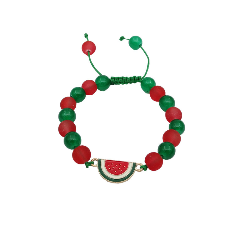 دستبند دخترانه مدل هندوانه یلدا کد D 06 دستبند دخترانه مدل هندوانه یلدا کد D 06