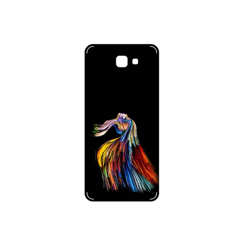 برچسب پوششی ماهوت مدل Rainbow Hair Digital Art مناسب برای گوشی موبایل سامسونگ Galaxy J5 Prime