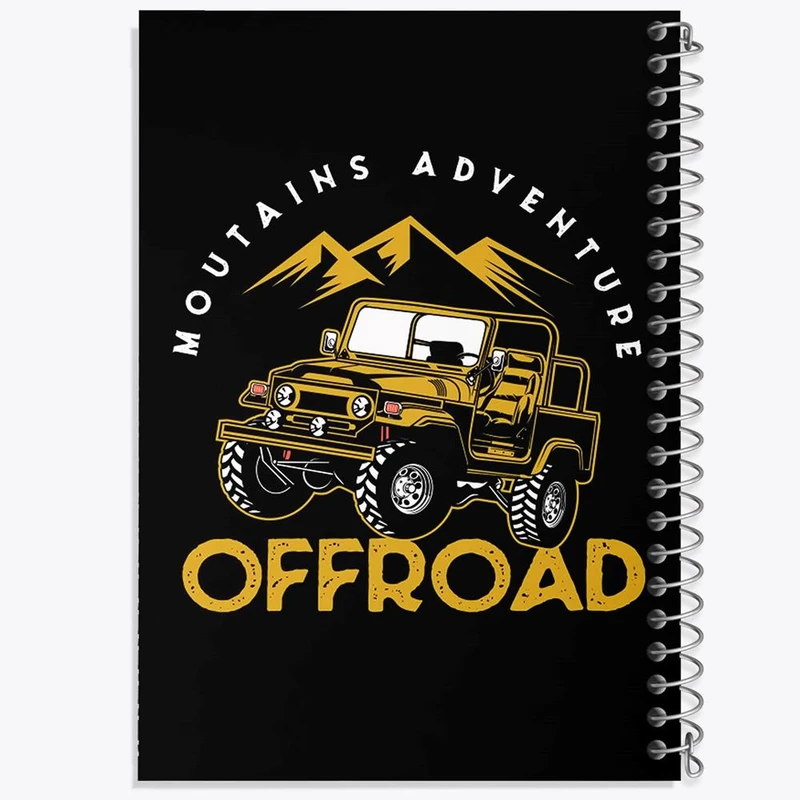 دفتر مشق 50 برگ خندالو مدل ماشین آفرود  کد 10350