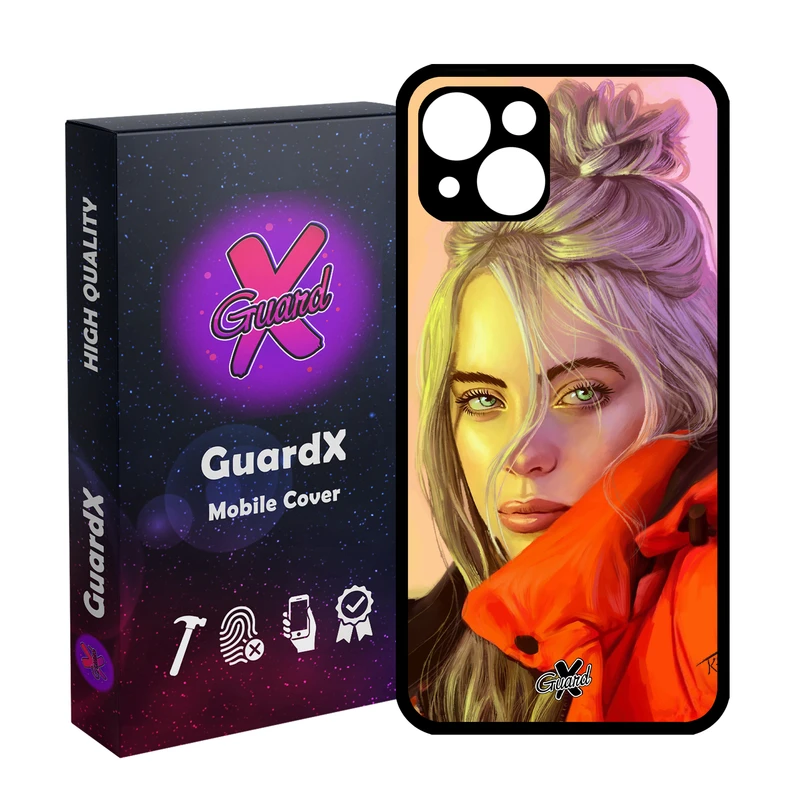 کاور گارد ایکس طرح Billie Eilish مدل Glass10217 مناسب برای گوشی موبایل اپل iPhone 13