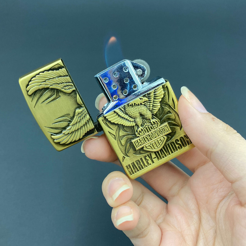 فندک مدل هارلی دیویدسون طرح عقاب کد DKD-653