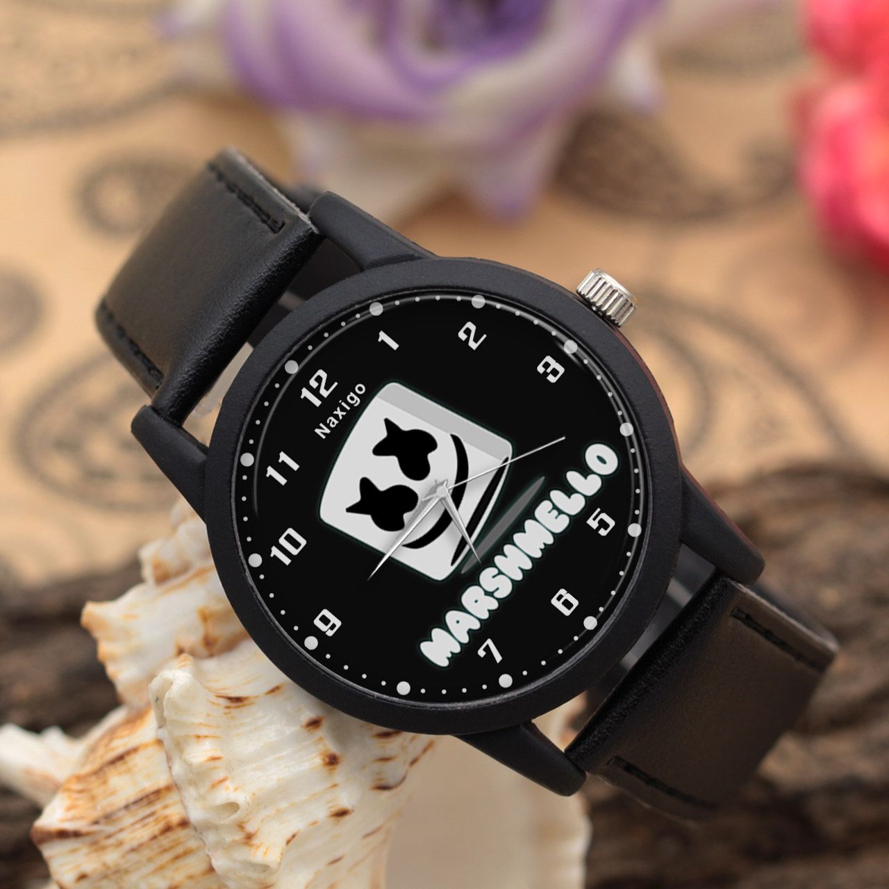ساعت مچی عقربه ای ناکسیگو طرح دی جی مارشملو کد LF4188 -  - 3