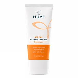 کرم ضد آفتاب بی‌رنگ دست، صورت و گردن نوو SPF 50 مدل ضدلک و روشن‌کننده صورت محافظ در برابر UVA...
