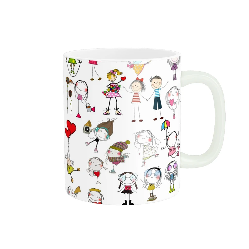 ماگ پاد آفرین طرح نقاشی  کد 2844