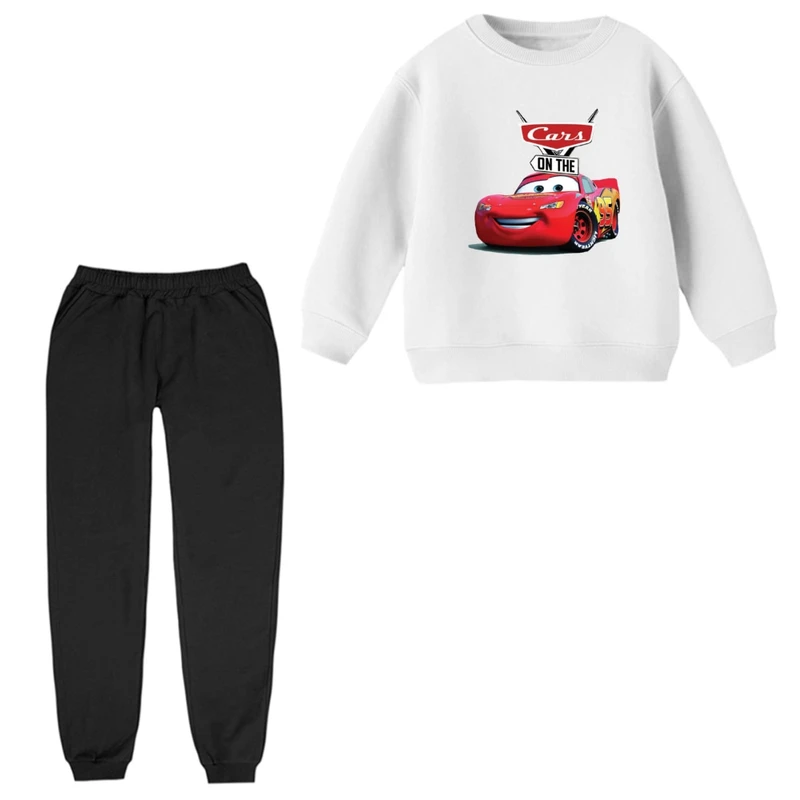 ست سویشرت و شلوار راحتی بچگانه مدل ماشین ها کد ۷  