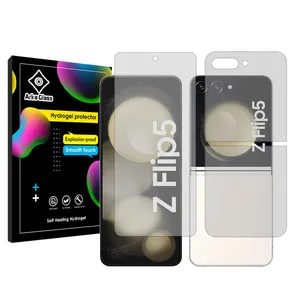 Arka Glass Tough model transparent screen protector suitable for Samsung Galaxy Z Flip5 Mobile phone Along with the phone back protector