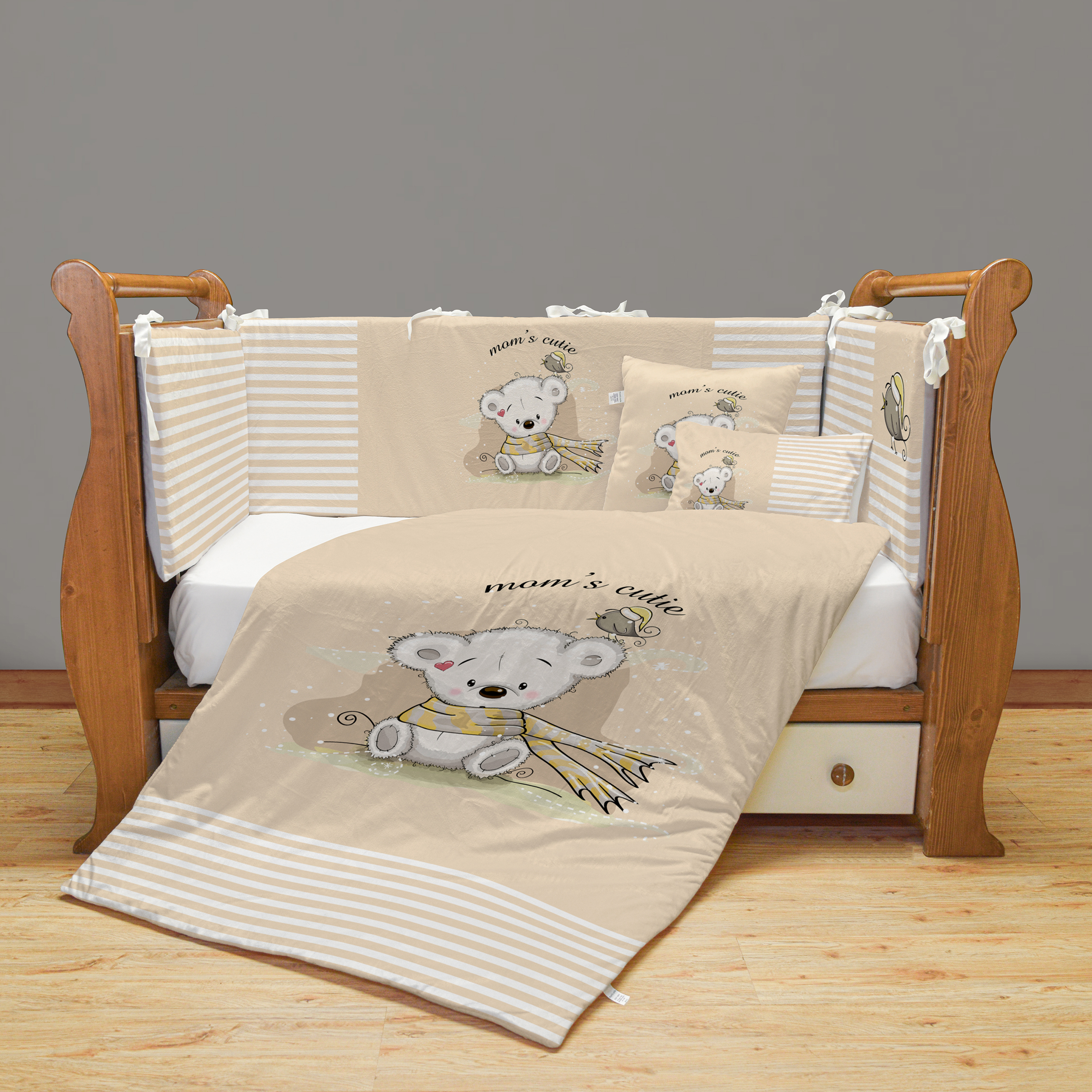 سرویس روتختی 7 تکه کودک مامزکیوتی مدل کوآلاکرم SK89