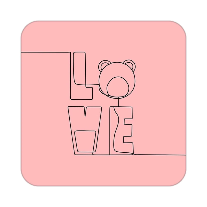 زیر لیوانی کاکتی طرح عاشقانه مدل mp39232