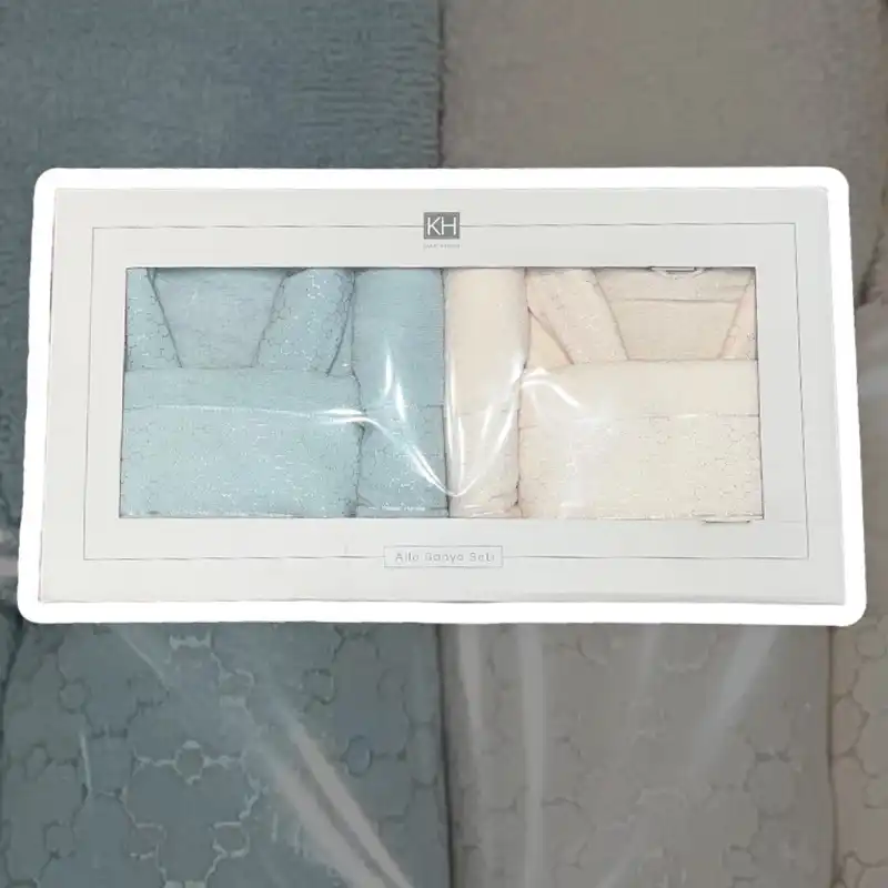 ست حوله پالتویی 6 تکه کاراجاهوم مدل Casita