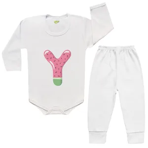 ست بادی و شلوار نوزادی کارانس طرح یلدا مدل BST-4000